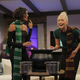 Jourdan Dunn (left) and Karlie Kloss, neither of whom, refreshingly, are trying to pull that “I’m such a Ravenclaw” bullshit. 10 points to Gryffindor and Slytherin. (Photo: Annalora von Pentz)